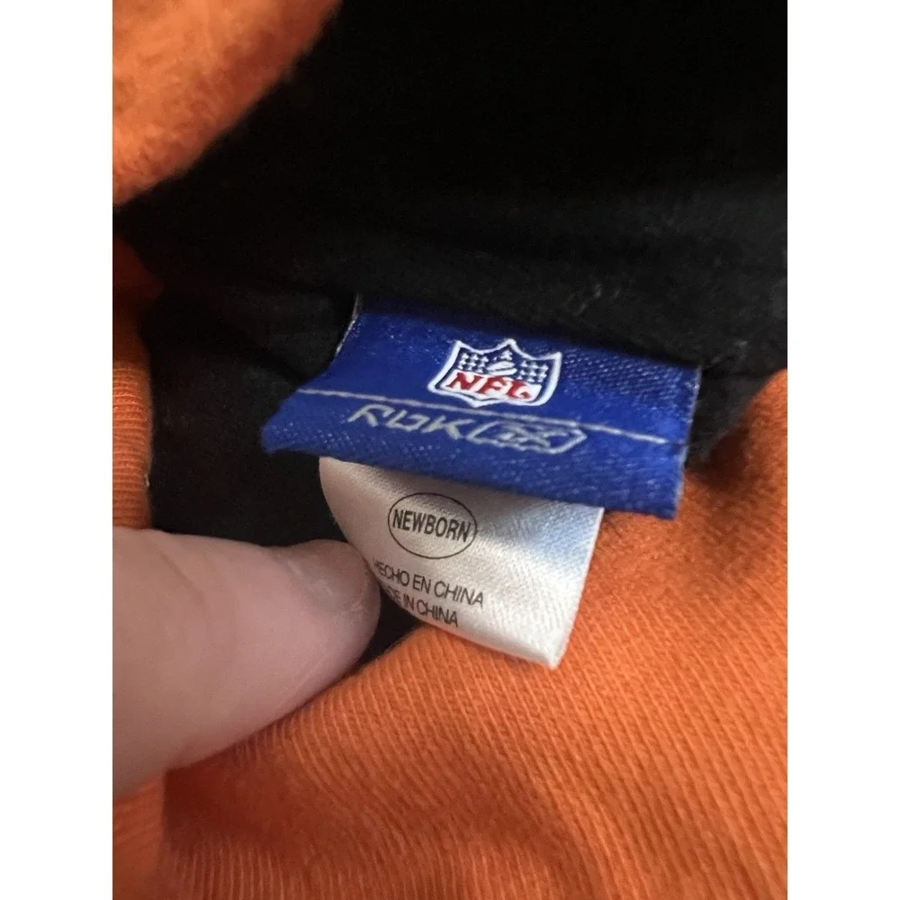 NFL Cincinatti Bengals Newborn Baby Orange Black Tiger Logo Cap‎ Hat
